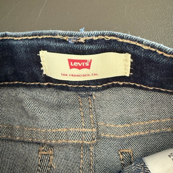 Levi's Blue Flare Wide Leg Jeans - Picture 2 of 4